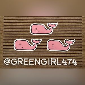 Vineyard Vines Sticker - Classic Vineyard Vines Whale x3